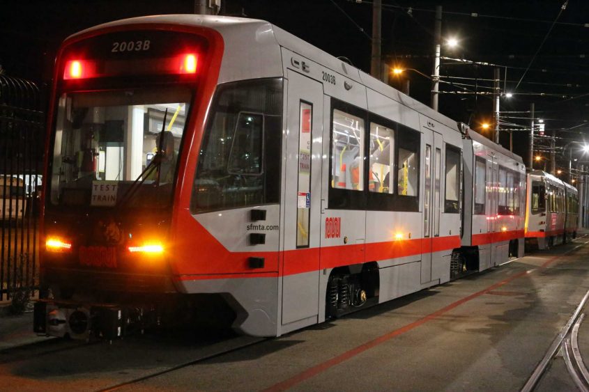 Muni Metro LRV4 testing